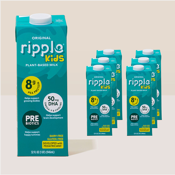 Ripple Kids Shelf-Stable Non-Dairy Milk (6-Pack)