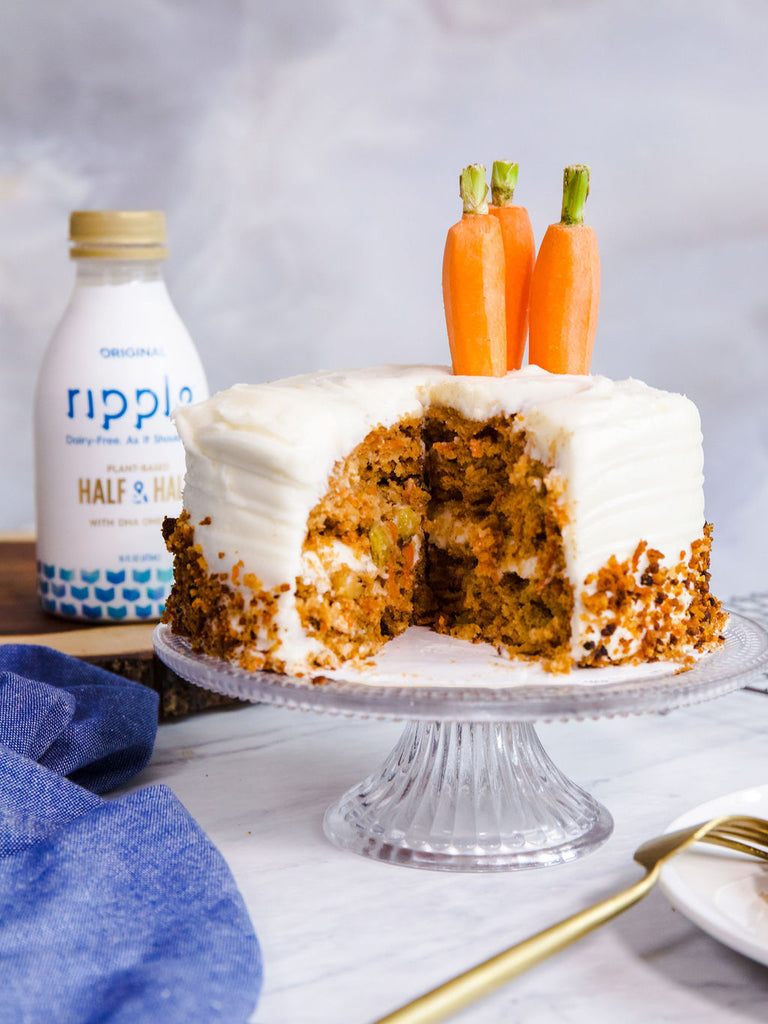 Gluten-Free Vegan Carrot Cake with Cream Cheese Frosting