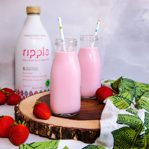Homemade Dairy-Free Strawberry Milk