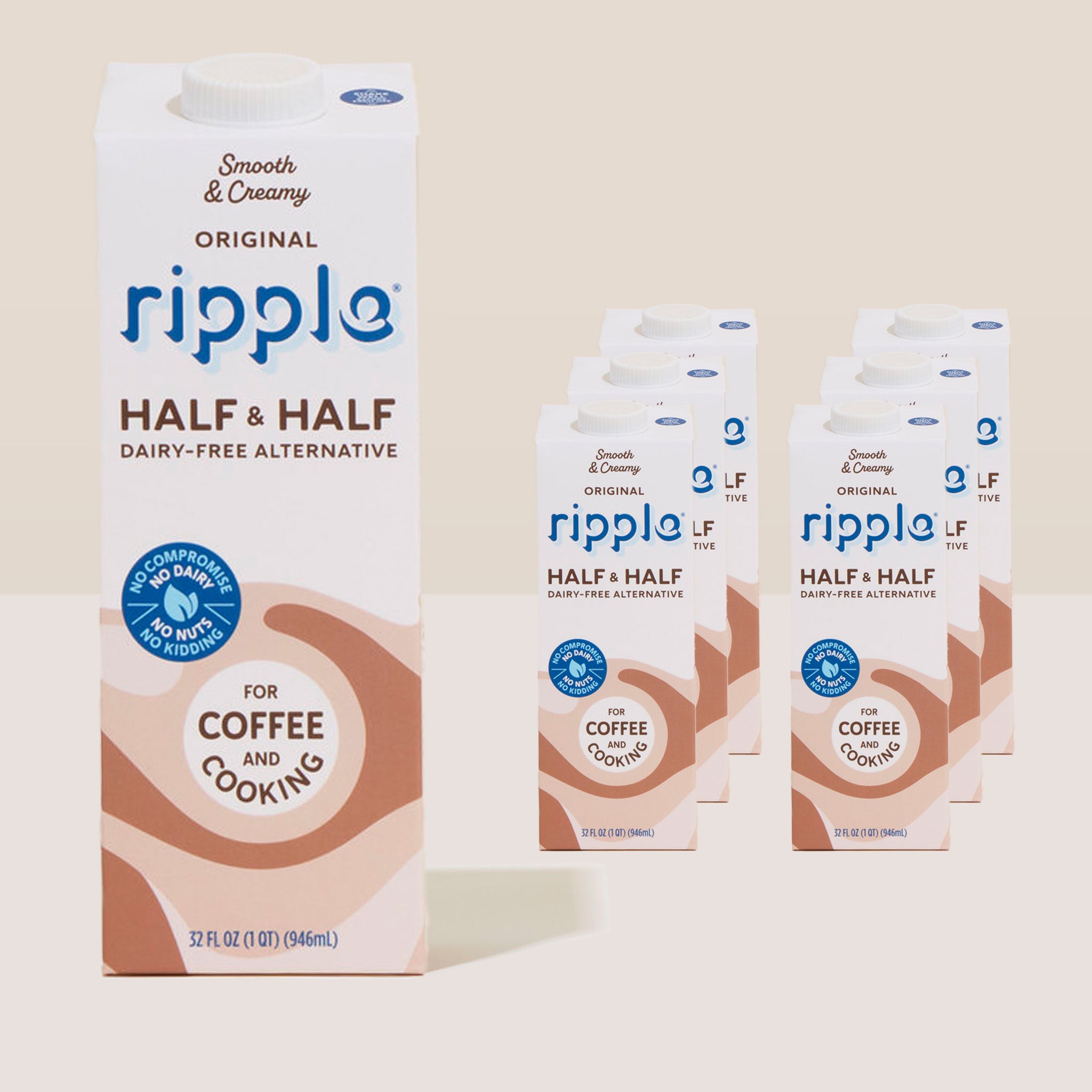Ripple Shelf-Stable Non-Dairy Half & Half (6-Pack)