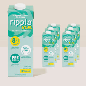 Ripple Kids Shelf-Stable Unsweetened Non-Dairy Milk (6-Pack)