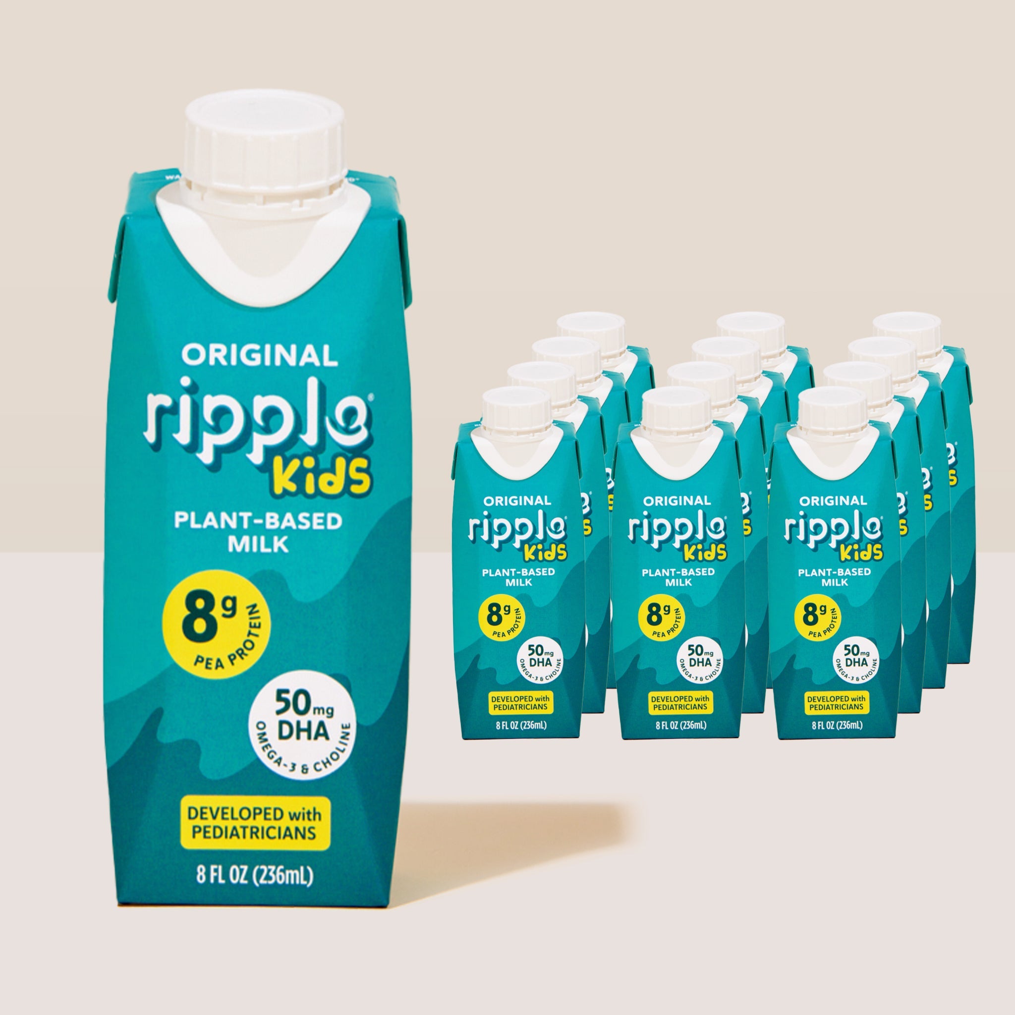 Ripple Kids On-The-Go Non-Dairy Milk Original (12-pack)