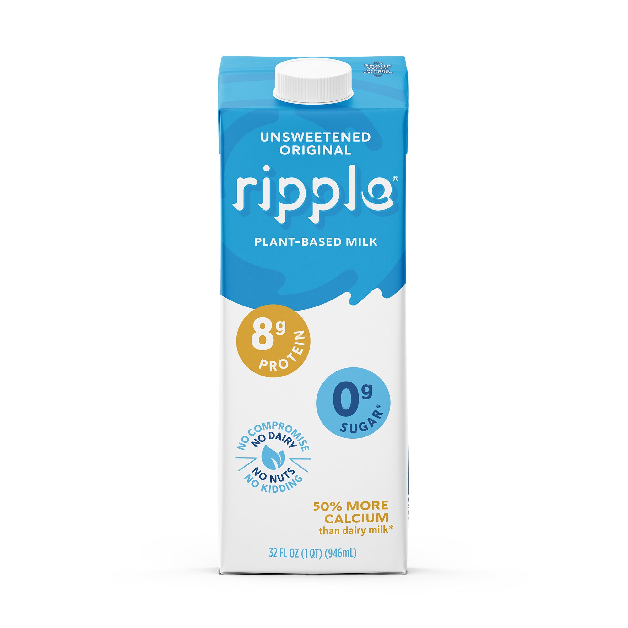 Ripple Shelf-Stable Unsweetened Non-Dairy Original (6-pack)