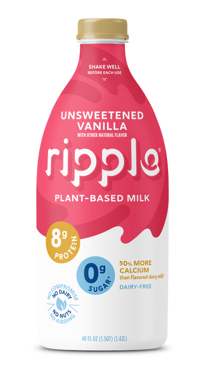 Ripple Non-Dairy Unsweetened Vanilla Milk (Coming online in 2023!)